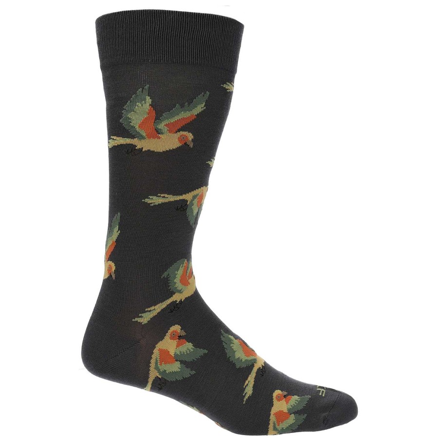 MEN Rockford Socks | Men's Bamboo Socks Pack Parrot Gray Rockford Flock