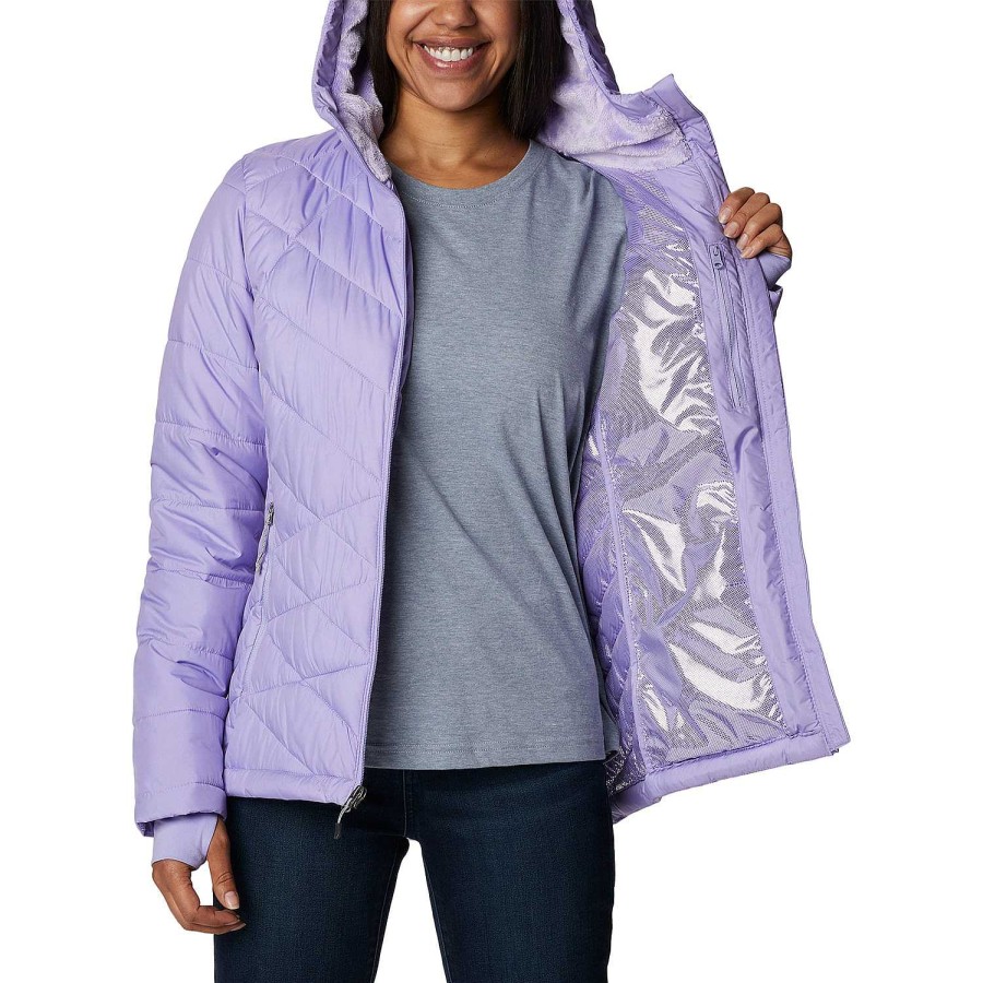 WOMEN Rockford Jackets and Parkas | Parka With Heavenly Hat For Women (535) Frosted Purple