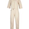 WOMEN Rockford Dresses and Jumpsuits | Women's Cotton Jumpsuit Melissa Cream Rockford Raw