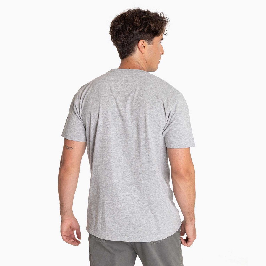 MEN Rockford T-shirts | Men's T-shirt Front Print Circular Gray