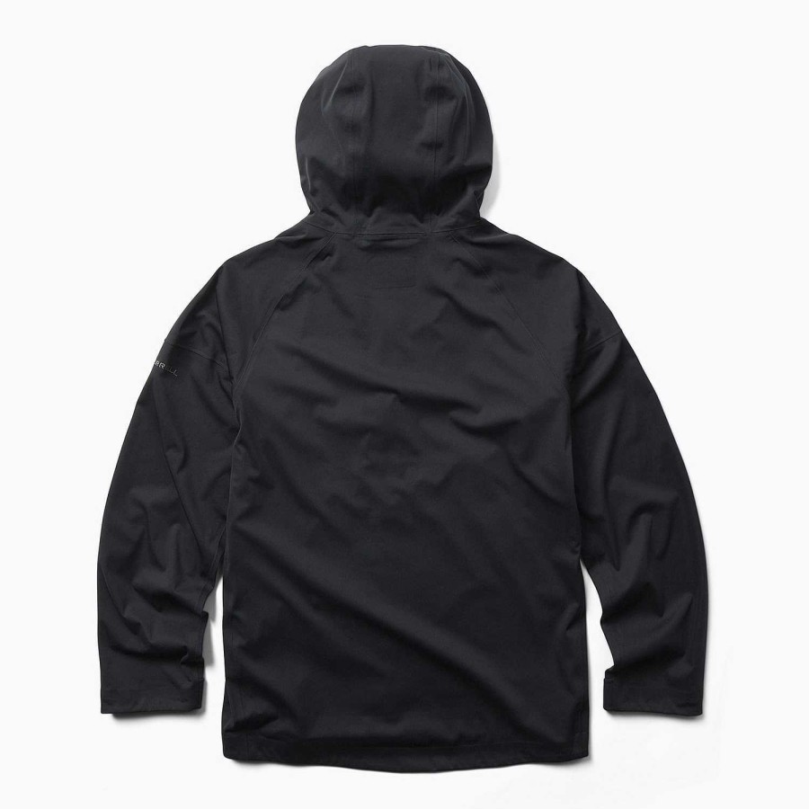 MEN Rockford Jackets and Parkas | Merrell Men's Whisper Rain Shell Black Raincoat (010) Black