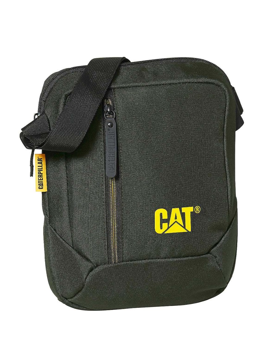 MEN Rockford Briefcases and Backpacks | Casual Tablet Bag Unisex Shoulder Bag Black Cat Murky Green