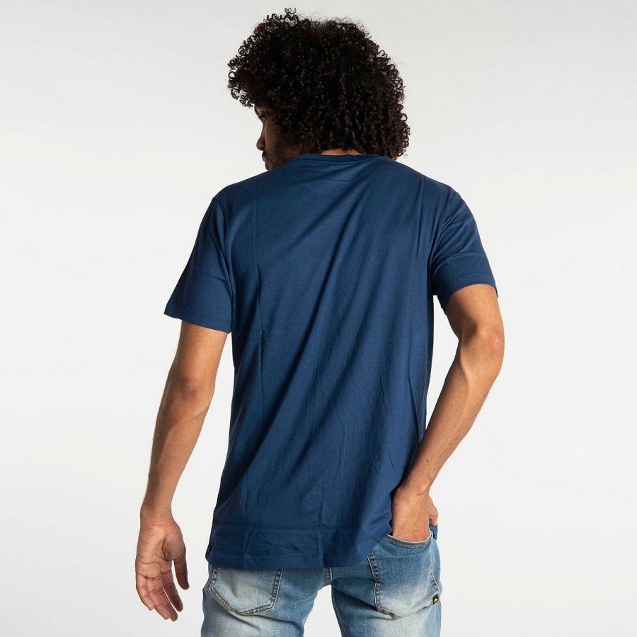 MEN Rockford T-shirts | Men's Short Sleeve T-shirt Foundation Heavy Eqp Ghost Tee Estate Blue