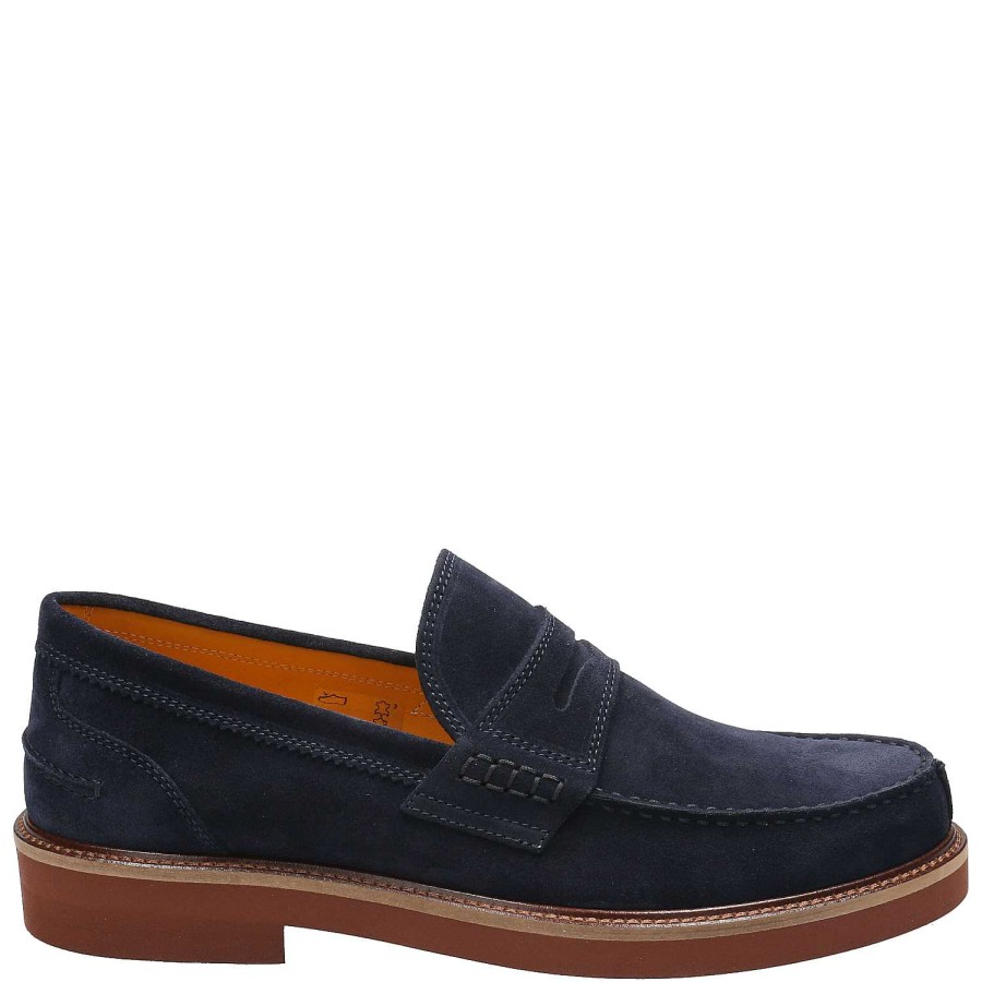 MEN Rockford Moccasins | Mocasin Cuero Hombre Tiber Blue Rockford Aster