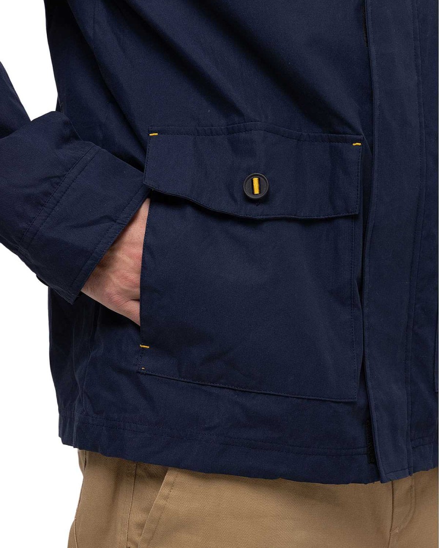 MEN Rockford Jackets and Parkas | Men's Casual Jacket Lightweight Uninsulated Zip Up Jacket Blue Cat Detroit Blue