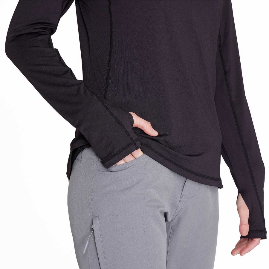 WOMEN Rockford First Layers | Women's First Layers Long Sleeve Black Merrell Anthracite