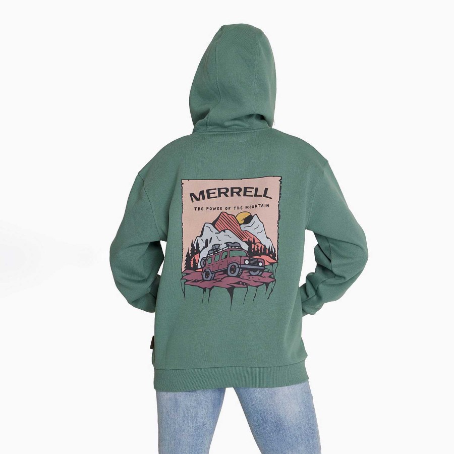 WOMEN Rockford Polerones | Women's Poleron Moss Green Sweatshirt Merrell dark forest