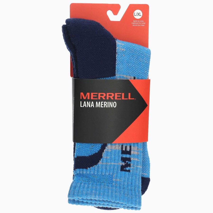 MEN Rockford Socks | Unisex Merino Wool Sock Blue Merrell Blue