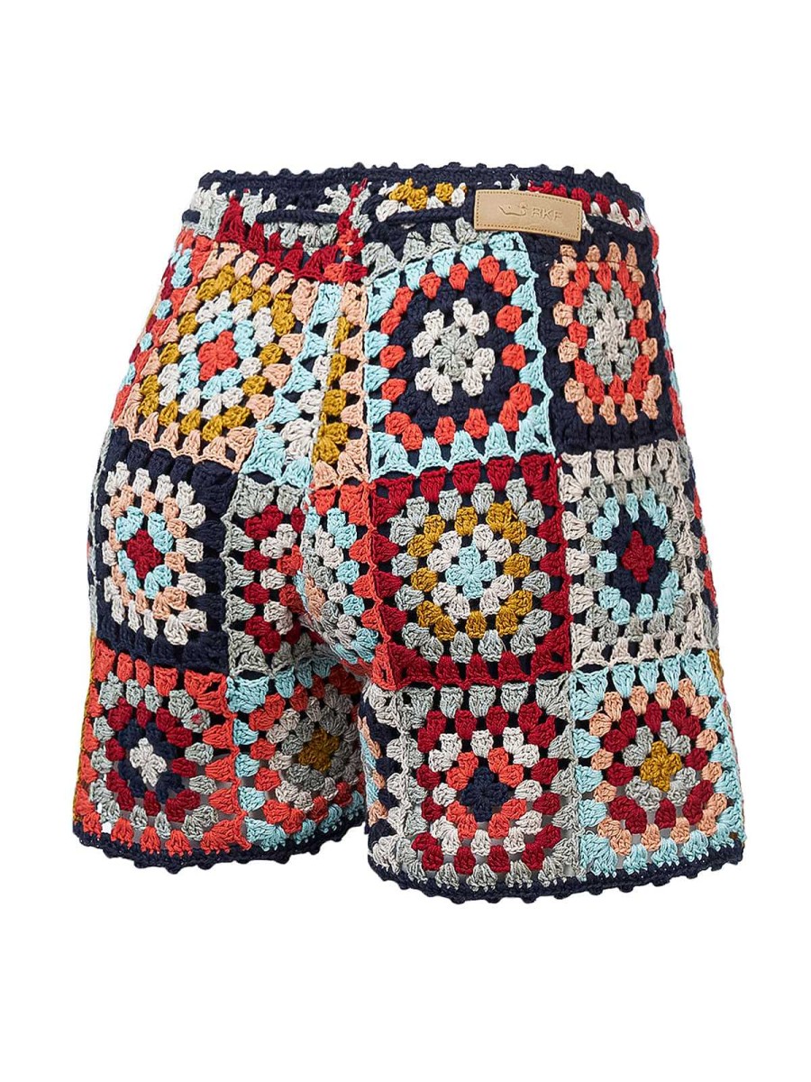 WOMEN Rockford Skirts and Shorts | Women's Organic Cotton Shorts Bourget Red Rockford Multicolored