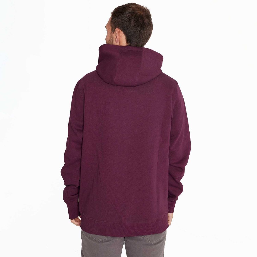 MEN Rockford Polerones | Poleron Hombre Full Zipper Sweatshirt Grape Merrell Wine Tasting