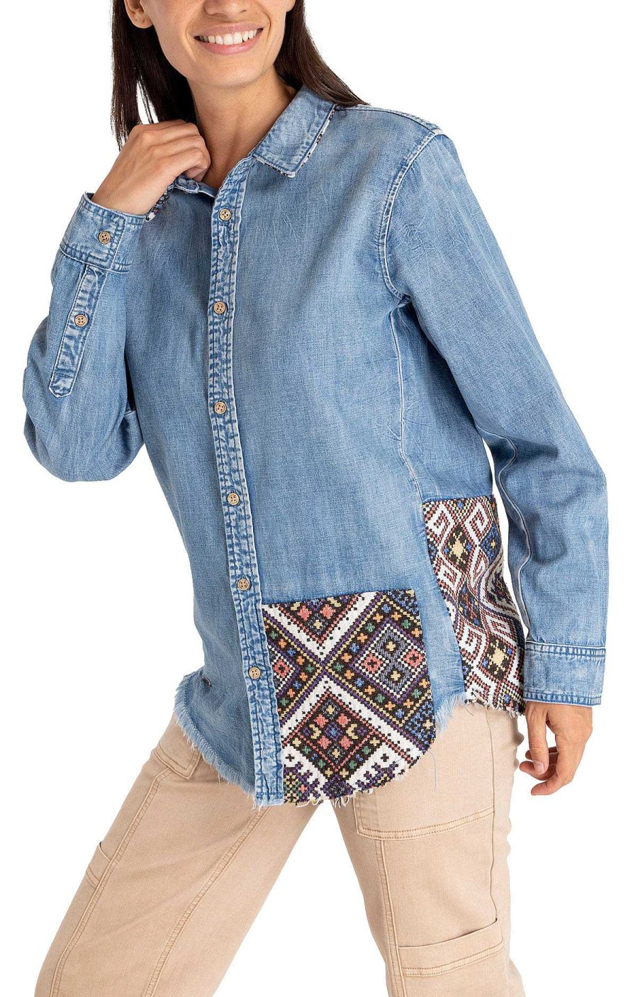 WOMEN Rockford Blouses | Cali Woman Blouse Denim