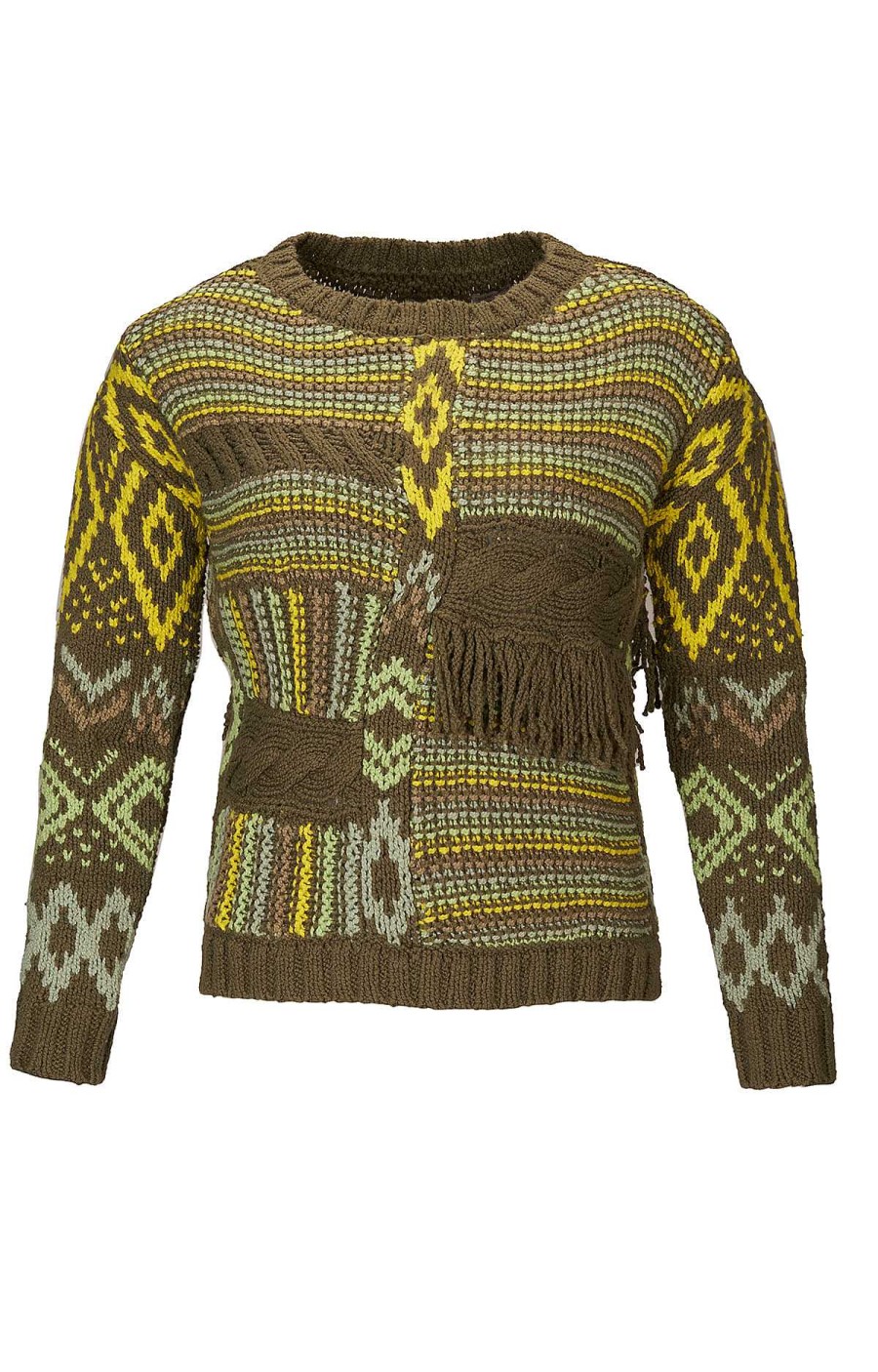 WOMEN Rockford Vests and Sweaters | Balta Women's Sweater Organic Cotton Olive