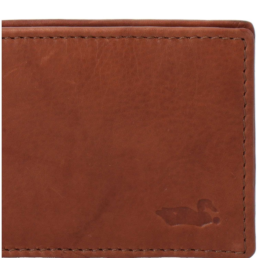 MEN Rockford Wallets | Men's Leather Wallet Aq Clip Light Brown Rockford Brown