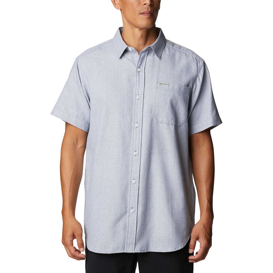 MEN Rockford Shirts | Rapid Rivers Novelty Short Sleeve (478) Dark Mountain