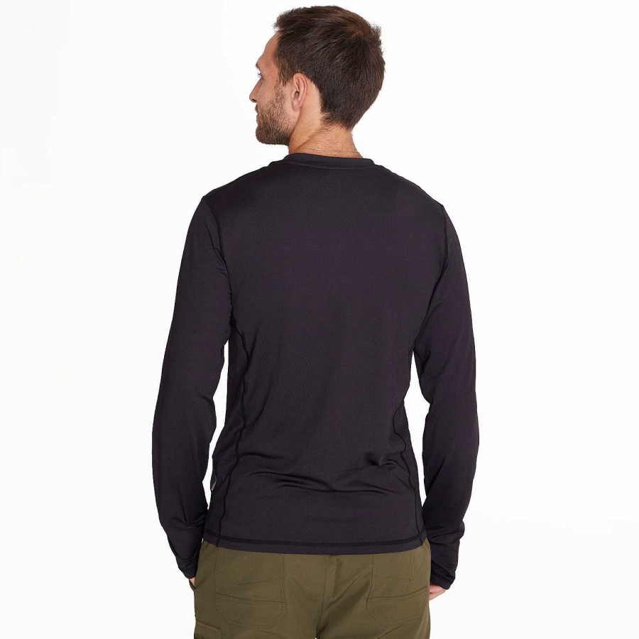 MEN Rockford First Layers|T-shirts | Men's First Layers Long Sleeve Black Merrell Anthracite