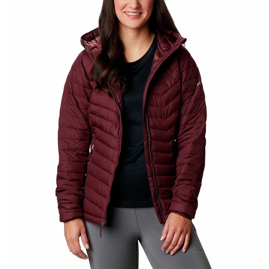 WOMEN Rockford Jackets and Parkas | Powder Lite Hooded Parka (671) Malbec