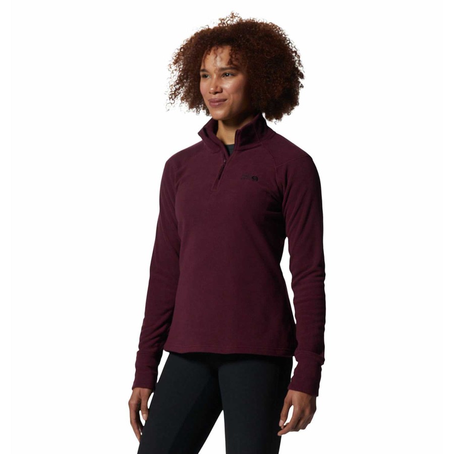 WOMEN Rockford Fleece and Softshells | Microchill 2.0 Zip T (604) Cocoa Red