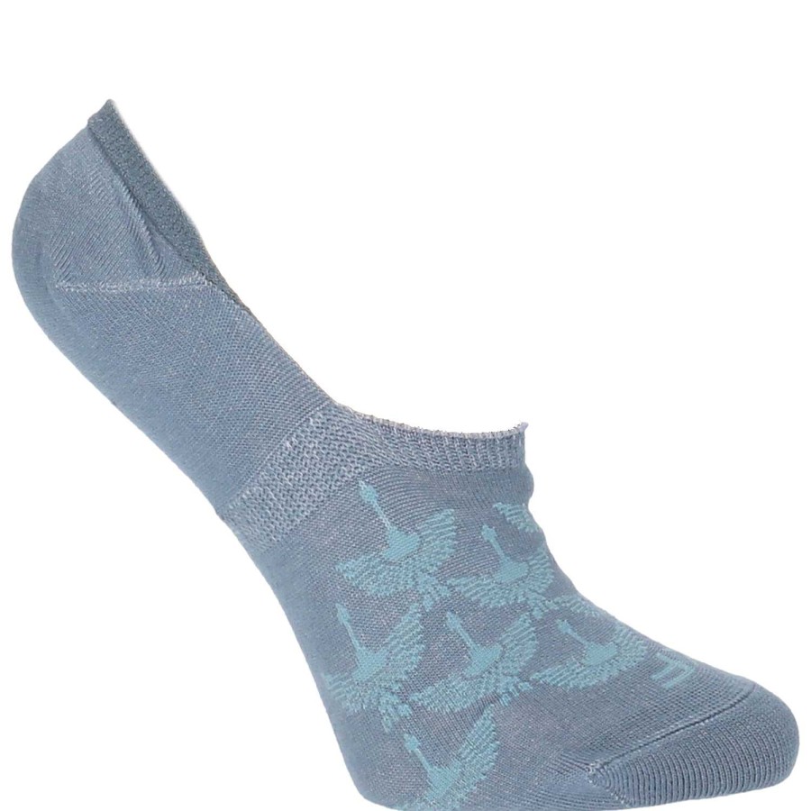 WOMEN Rockford Socks | Inv Swan Women's Bamboo Sock Denim