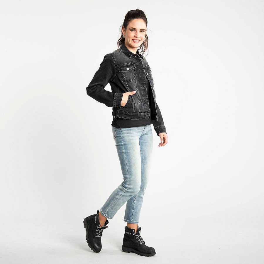 WOMEN Rockford Jackets and Parkas | Women's Foundation Denim Jacket black stone