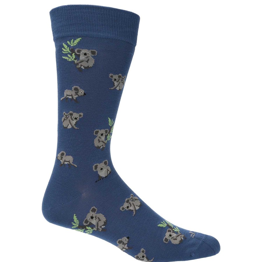 MEN Rockford Socks | Men's Bamboo Sock Koala Blue Rockford Blue