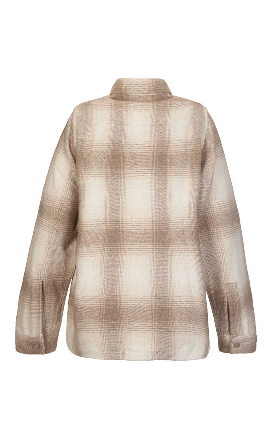 WOMEN Rockford Blouses | Belcastel Wool Women's Overshirt Caramel Tartan