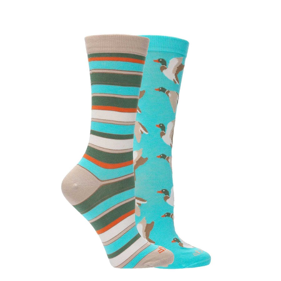 WOMEN Rockford Socks | Women's Bamboo Socks Pack Duck Blue Rockford Light Blue