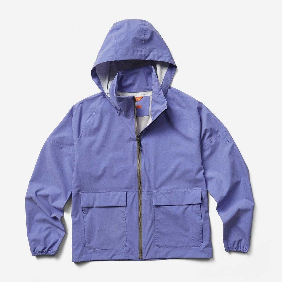 WOMEN Rockford Jackets and Parkas | Women's Alpine Rain Shell Raincoat Baja Blue