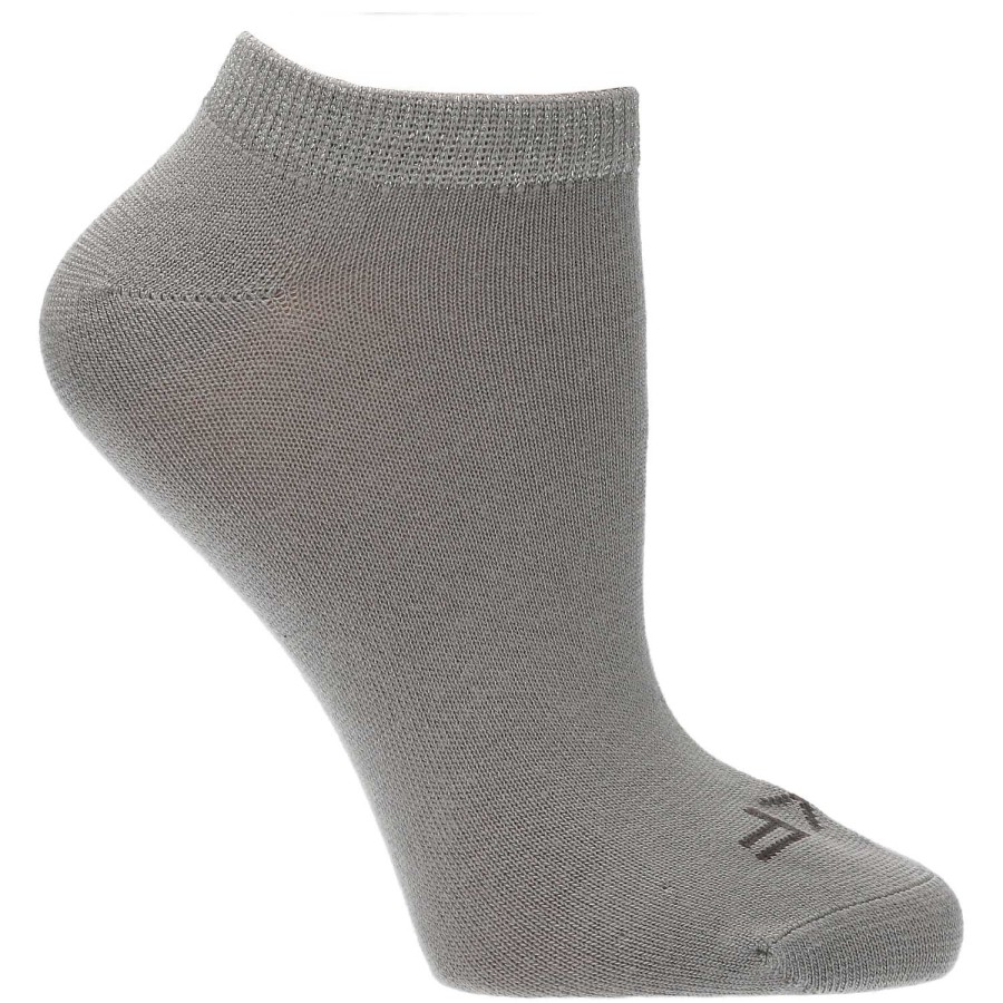 WOMEN Rockford Socks | Women's Bamboo Sock Ped Lurex Gray Rockford Flock