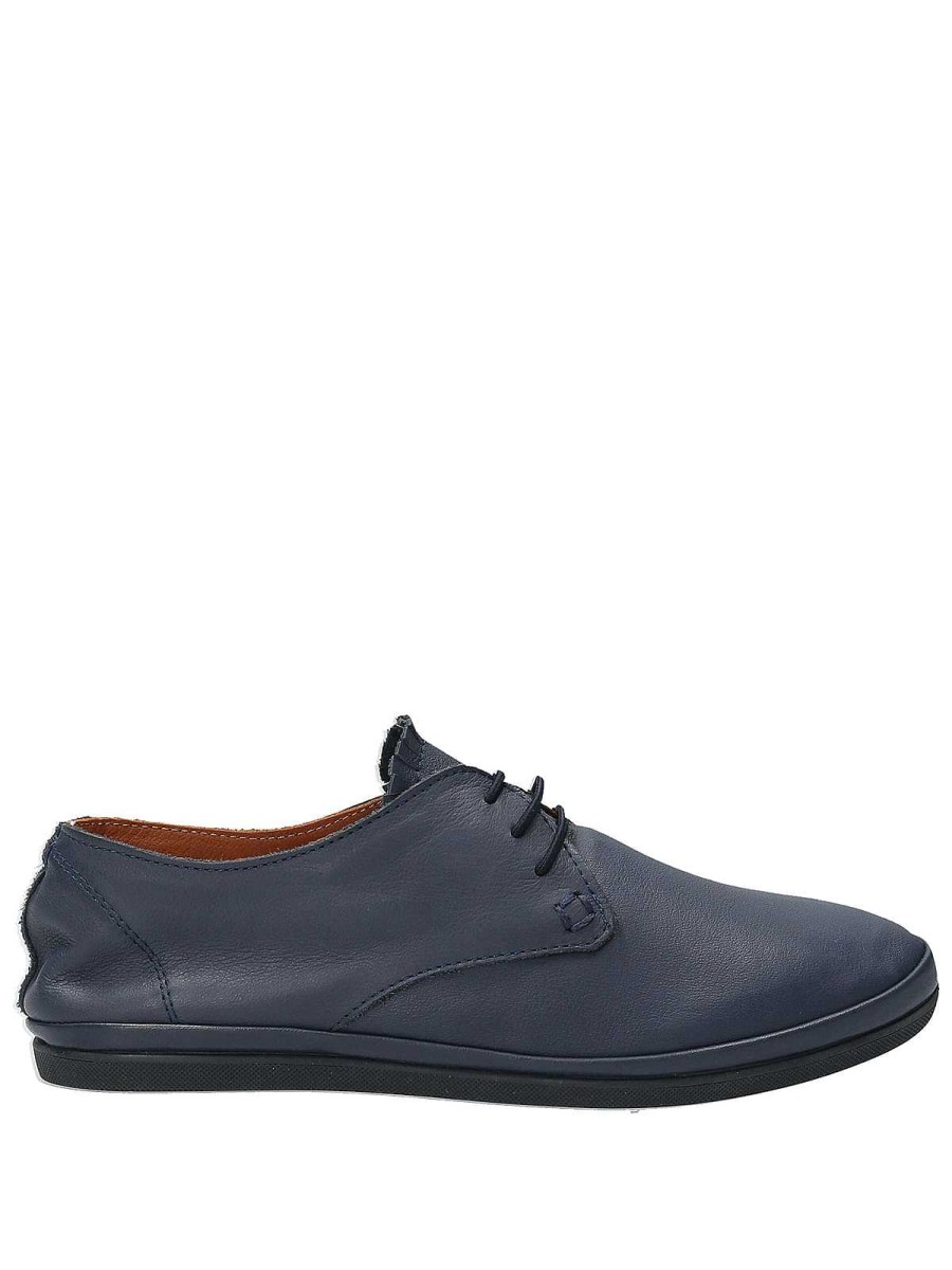 WOMEN Rockford Shoes | Patmos Women's Leather Shoe Blue Rockford Navy