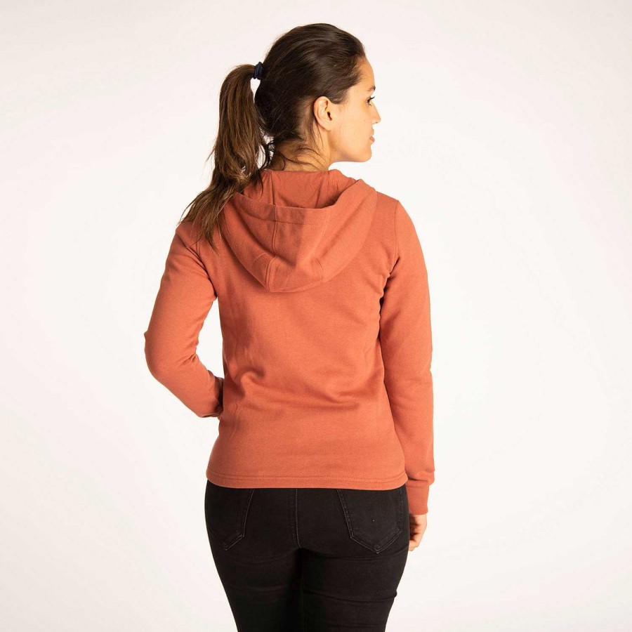 WOMEN Rockford Polerones | Alpha 1/4 Zip Women's Sweater Terracotta