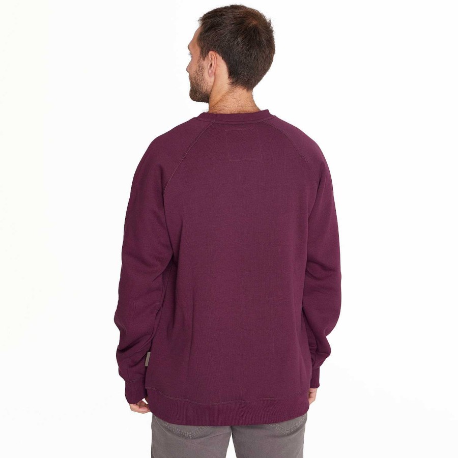 MEN Rockford Polerones | Poleron Hombre Sweatshirt Raglan Sleeve Light Gray Merrell Winetasting