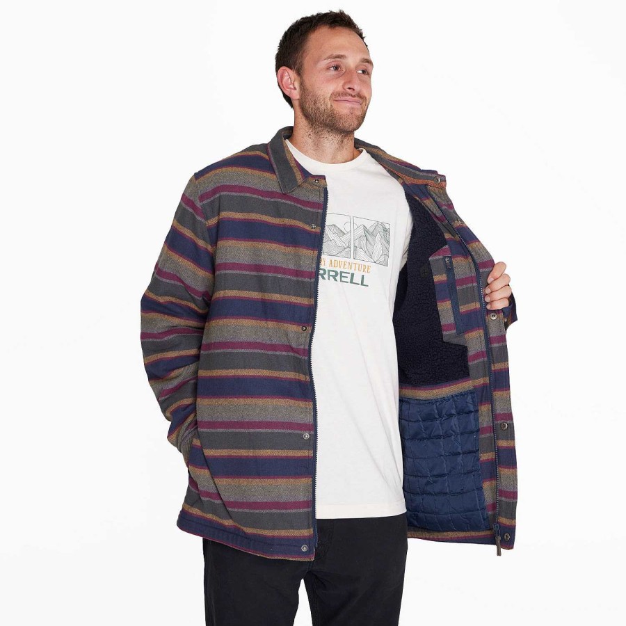 MEN Rockford Jackets and Parkas | Men's Jacket Life Style Knitted Multicolor Merrell lines