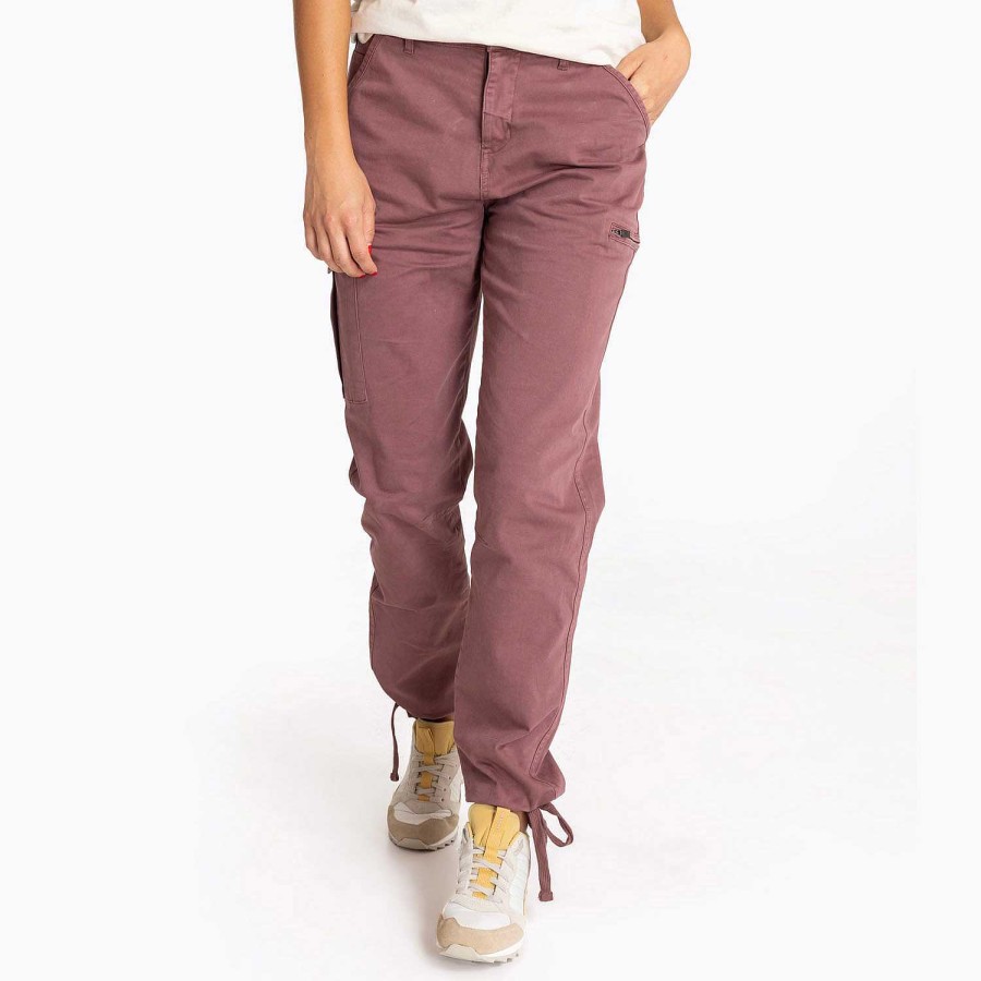 WOMEN Rockford Pants and Jeans | Women's Cotton Jogger Pants Dark Cherry