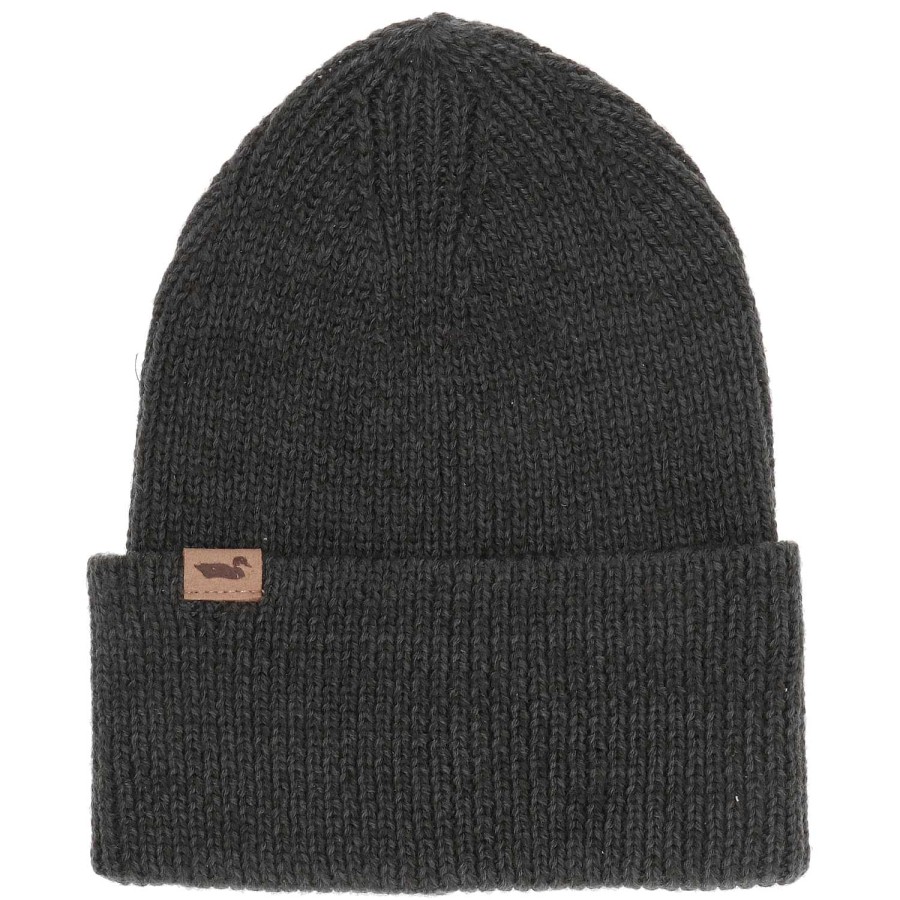 WOMEN|MEN Rockford Caps and JocOnlines | Unisex Beanie Leather Hat Dark Gray