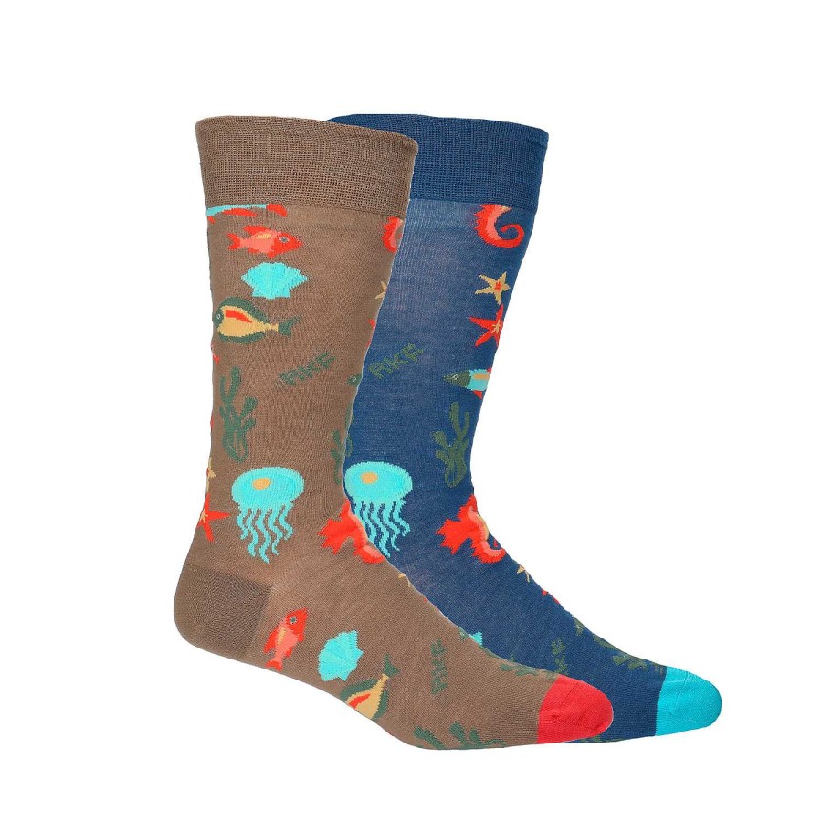 MEN Rockford Socks | Men's Bamboo Socks Pack Ocean Multi