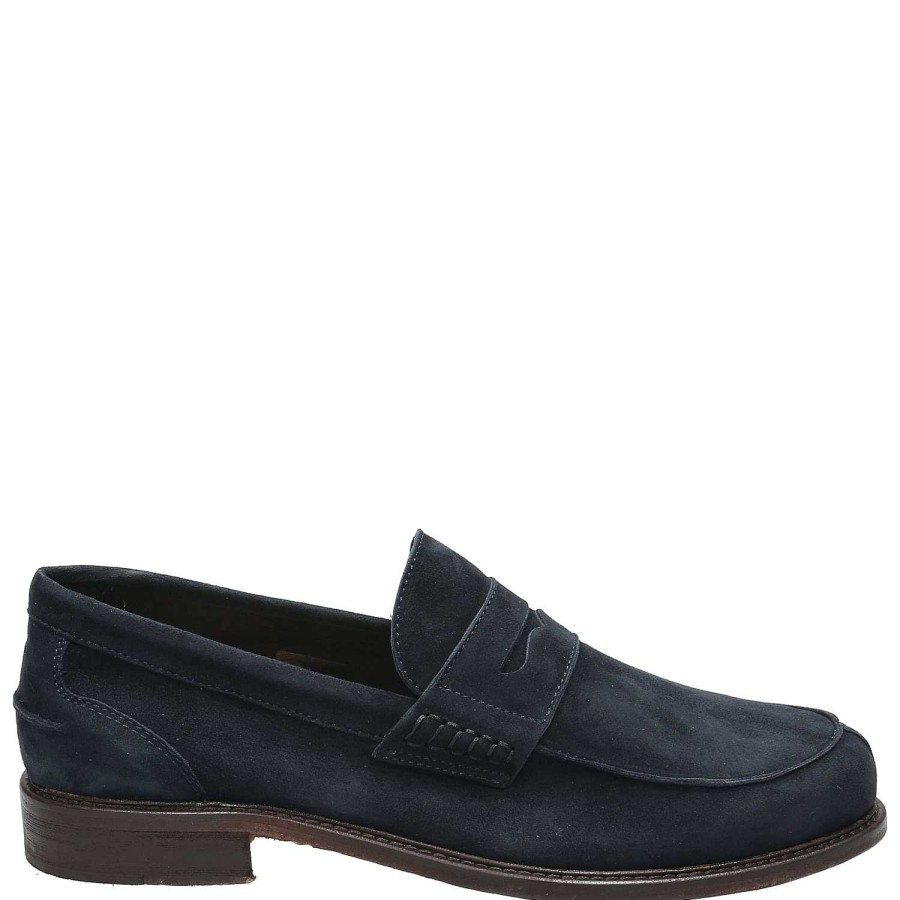 MEN Rockford Moccasins | Mocasin Cuero Hombre Oglio Azul Rockford Blue