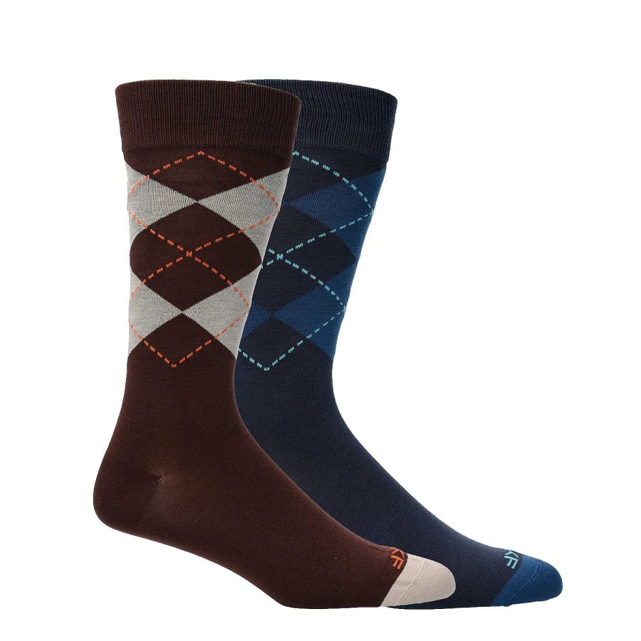 MEN Rockford Socks | Men's Bamboo Socks Pack Argyle Color Rockford Multi