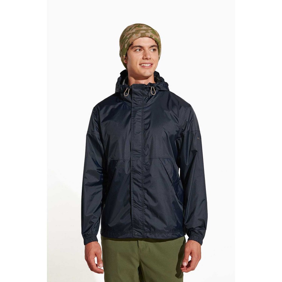 MEN Rockford Jackets and Parkas | Fallon Rain Shell Men's Raincoat Black Merrell (010)Black