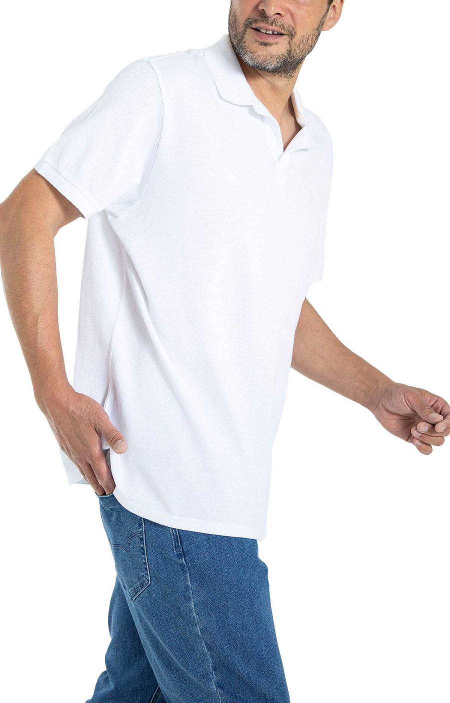 MEN Rockford T-shirts | Men's Pique Sport Organic Cotton T-shirt White