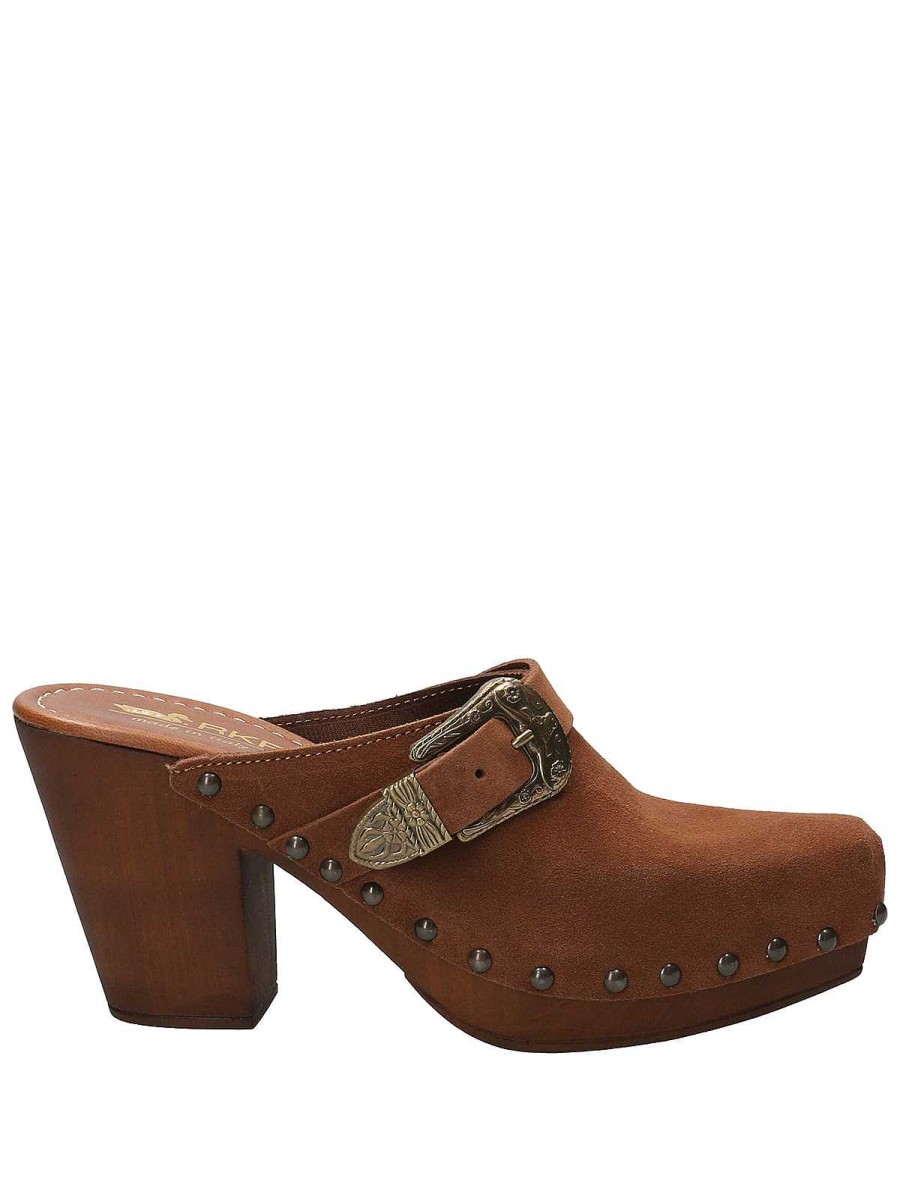 WOMEN Rockford Swedes | Swedish Leather Women's Padua Brown Rockford Brown