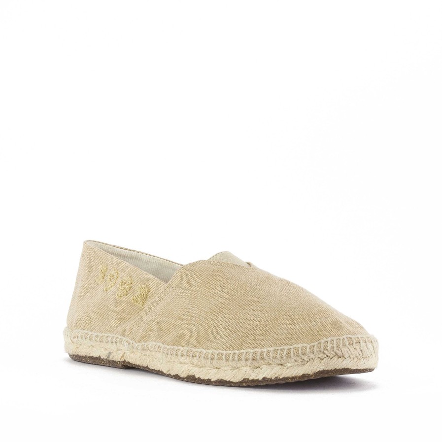 MEN Rockford Espadrilles | Men's Espadrille Nat Organic Cotton Beige