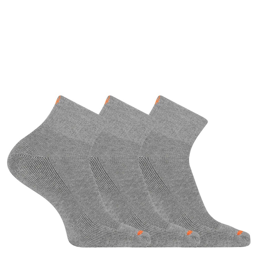 MEN Rockford Socks | Access Cotton Quarte Sock Light Gray Merrell Gray Heather