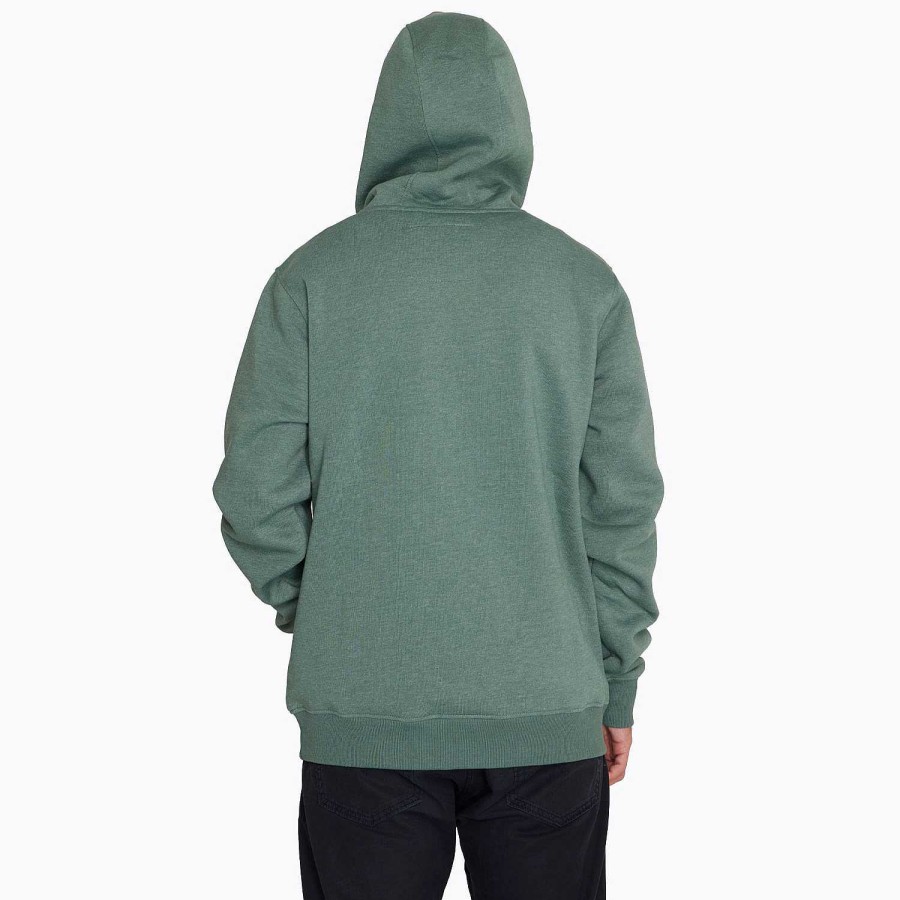 MEN Rockford Polerones | Poleron Hombre Sweatshirt With Hoodie Moss Green Merrell Dark Forest Melange