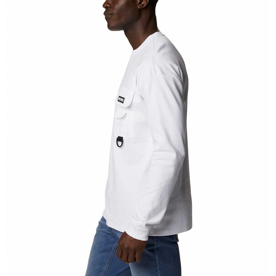 MEN Rockford T-shirts | Field Creek Doubleknit Long Sleeve (100)White