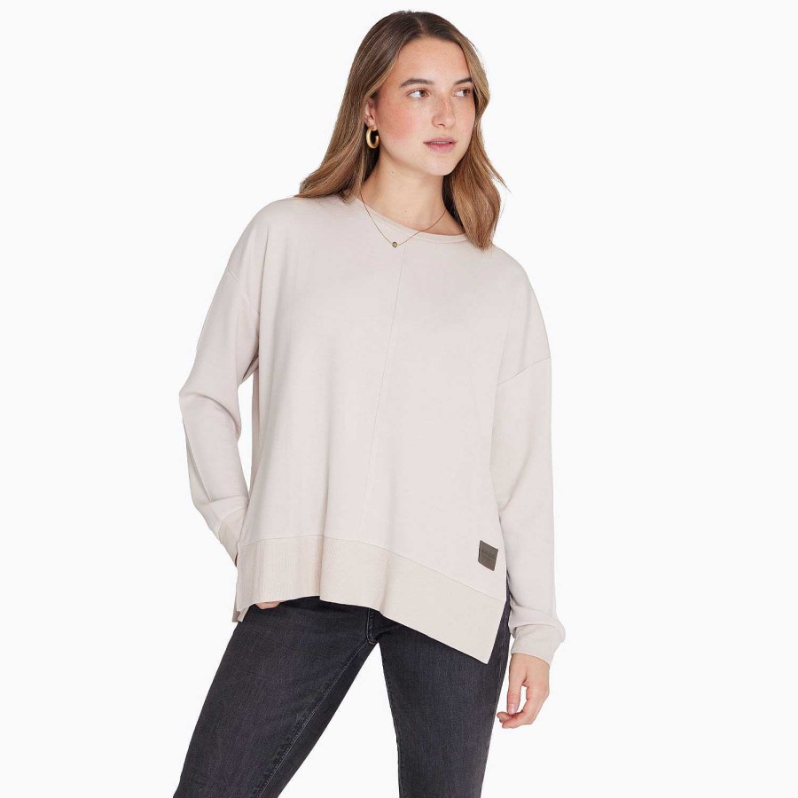 WOMEN Rockford Polerones | Poleron Mujer Crew Neck Sweatshirt Cream Merrell Moonbeam