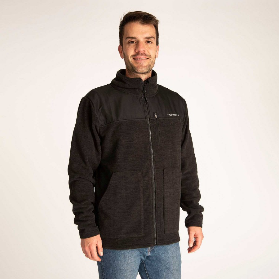 MEN Rockford Fleece and Softshells | Cliff Men's Fleece Anthracite[An4