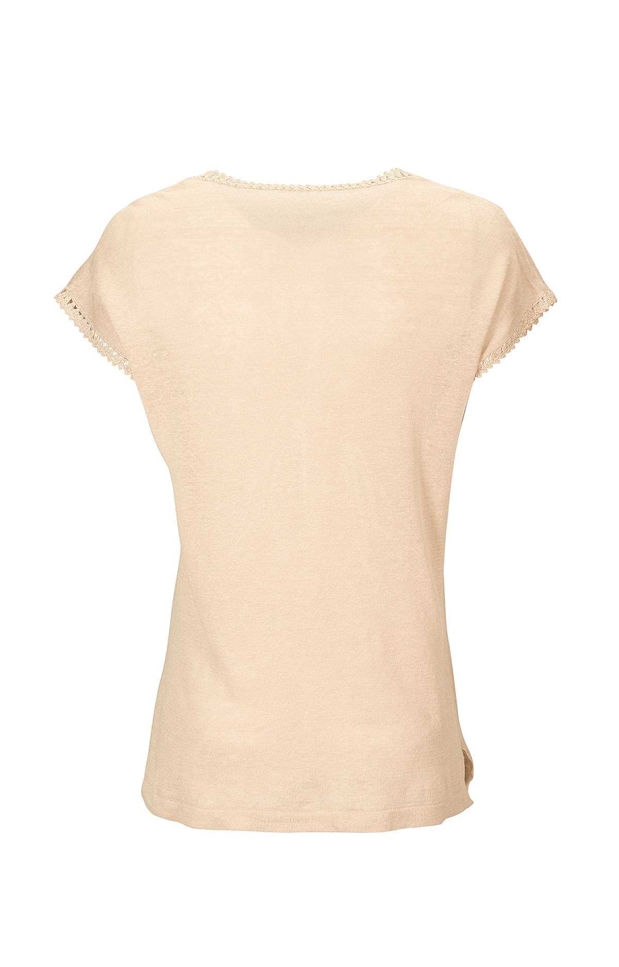 WOMEN Rockford T-shirts | Women's Vienna Organic Linen T-shirt Sand