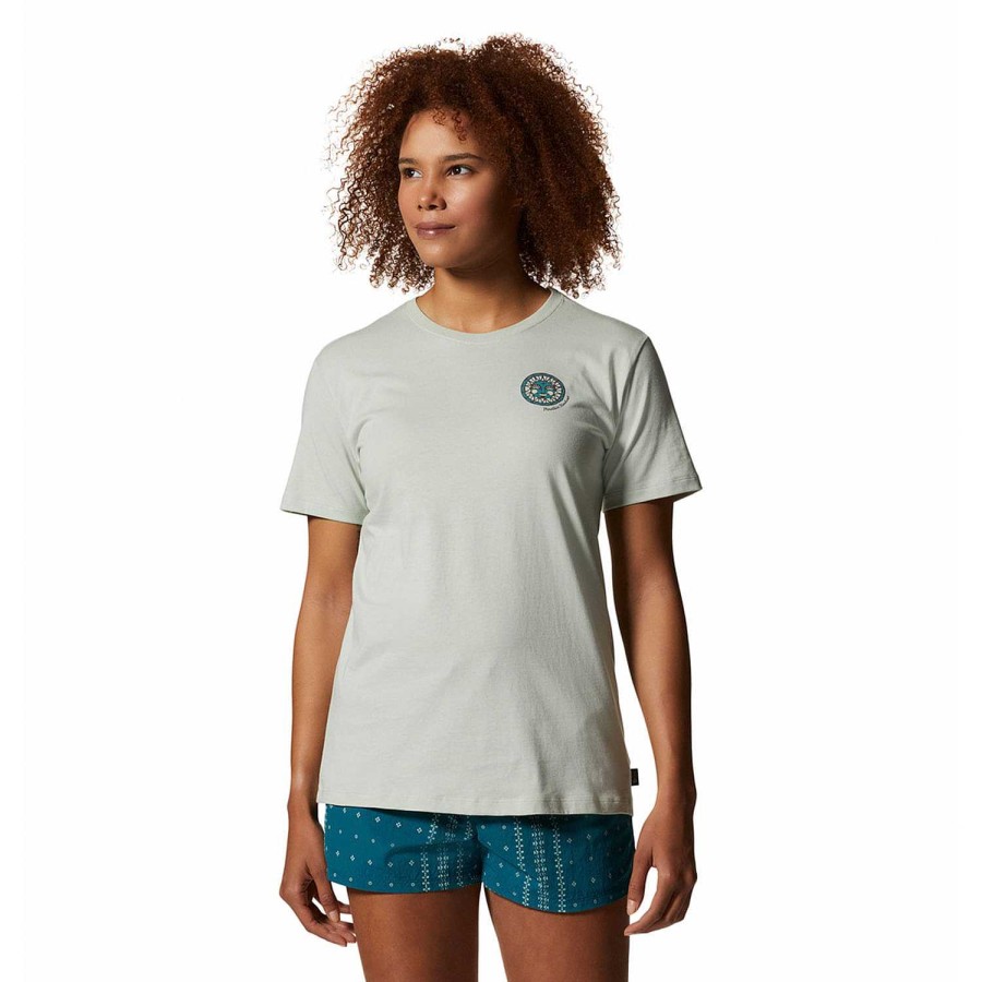 WOMEN Rockford T-shirts | Kea Earth Short Sleeve Tee (384) White Cactus