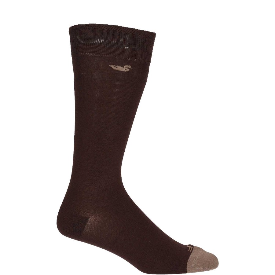 MEN Rockford Socks | Men's Bamboo Socks Lg Onlyduck Brown