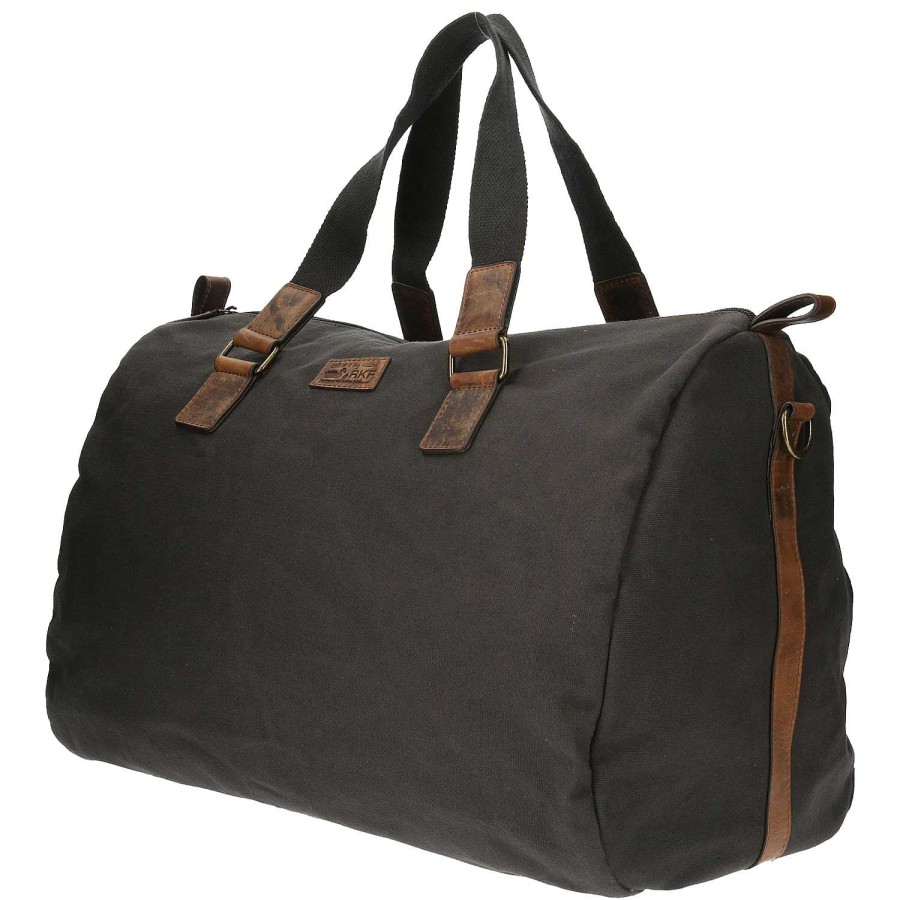 MEN Rockford Briefcases and Backpacks | Rcy Roma Suit Men's Recycled Canvas Bag Gray Rockford Charcoal